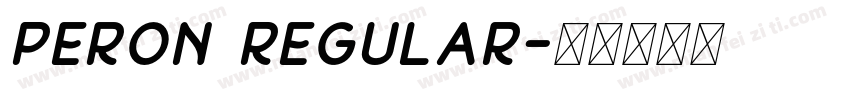 Peron Regular字体转换